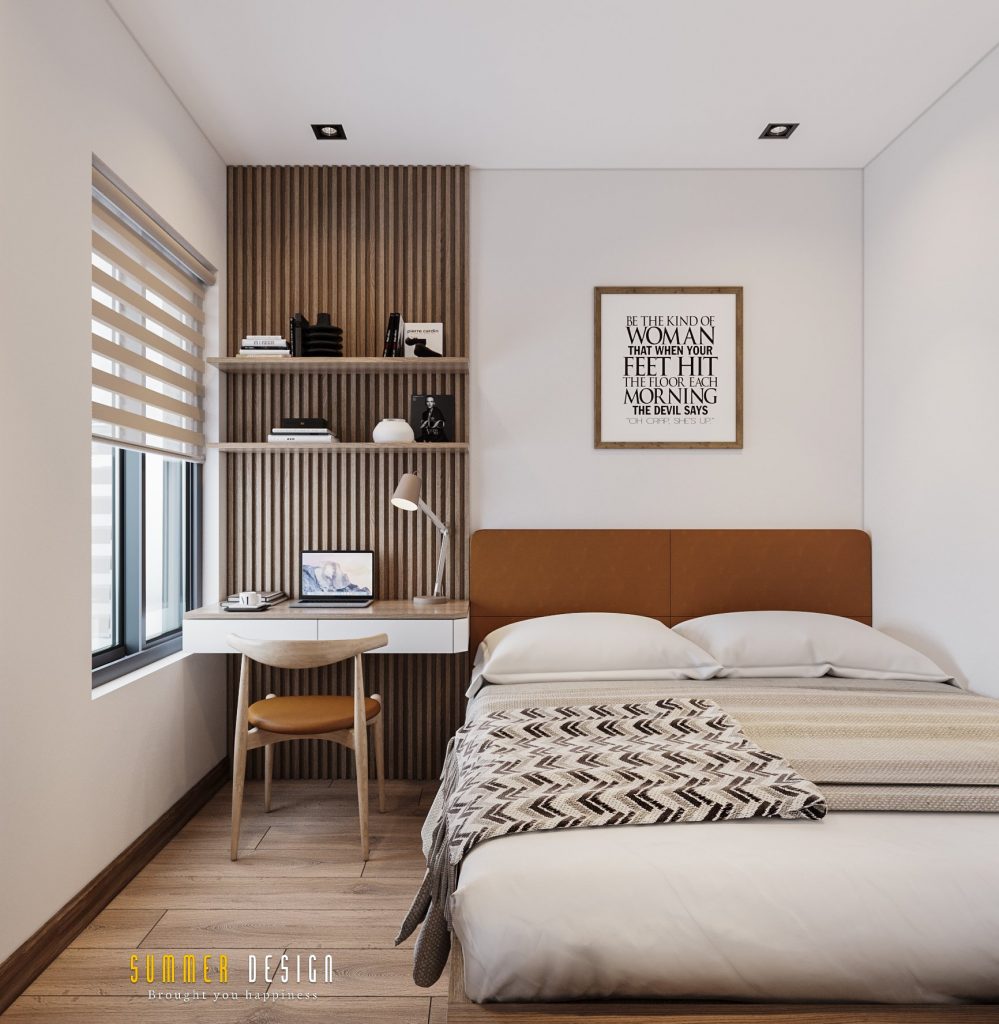 Thiết kế nội thất chung cư Vinhome Smart city Tây Mỗ 55m2 2 phòng ngủ